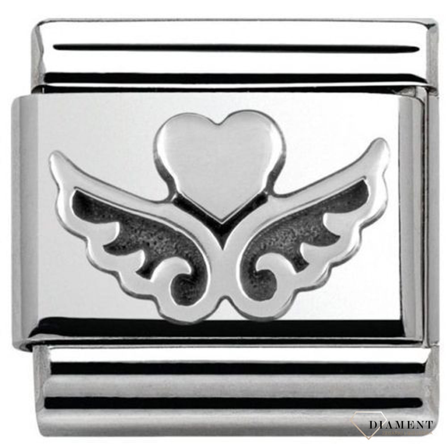 Nomination - Link 925 zawieszka srebro 'Serce ze skrzydełkami' 330101 13 biżuteria nomination nomination zawieszki nomination baza.jpg